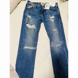FRAME DENIM - FRAME DENIM ボーイフレンドデニム ダメージの FRAME DENIM - FRAME DENIM ボーイフレンドデニム ダメージの
