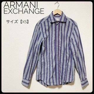 アルマーニエクスチェンジ(ARMANI EXCHANGE)のアルマーニエクスチェンジ　メンズ　シャツ　ブラウス　ボーダー　デザイン　XS(シャツ)