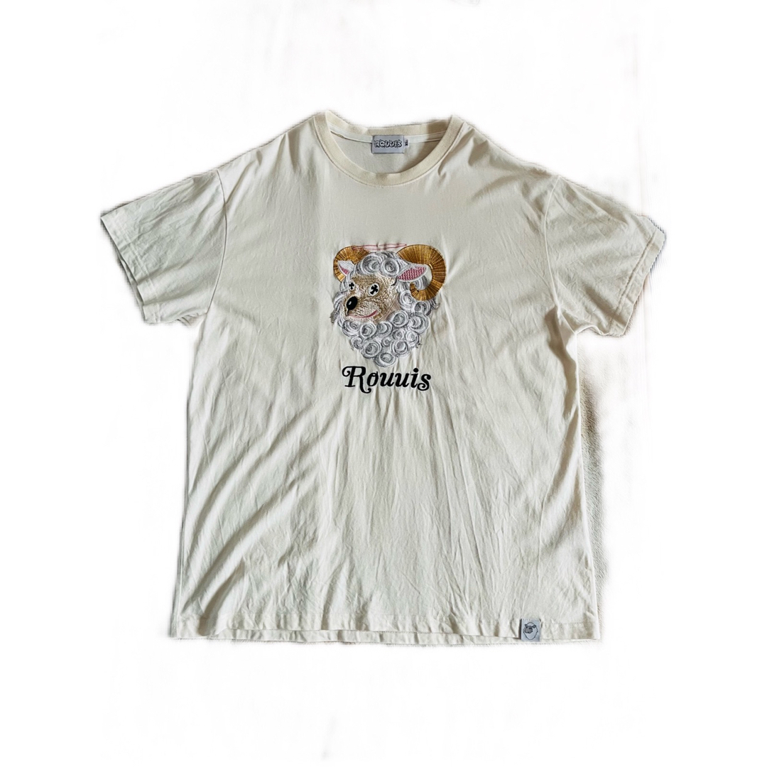 【ROUUIS】RUUIS SS TEE X-LARGE オフホワイト メンズのトップス(Tシャツ/カットソー(半袖/袖なし))の商品写真