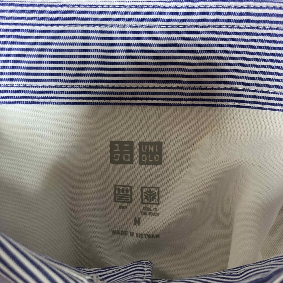 UNIQLO(ユニクロ)の1回着用のみ UNIQLO エアリズムフハク襟ポロシャツ M メンズのトップス(ポロシャツ)の商品写真