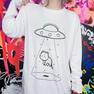 ニーアクロージング(NieR Clothing)のNieR clothing ABDUCTIONミケドライシルキータッチカットソー(Tシャツ(長袖/七分))