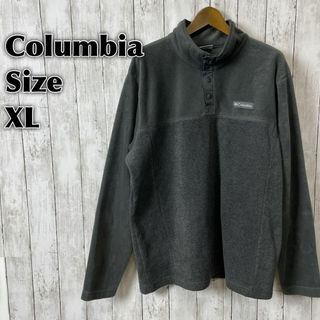 コロンビア(Columbia)のコロンビア　COLUMBIA　スナップＴ　灰色グレー　フリースプルオーバー　古着(ブルゾン)