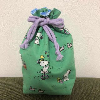 スヌーピー(SNOOPY)のSALE スヌーピー💚コップ袋(ポーチ)