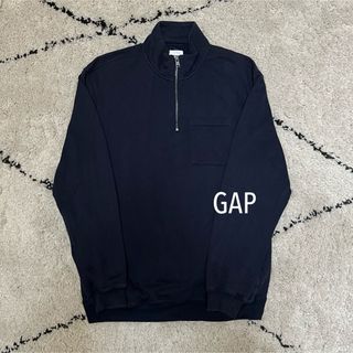 ギャップ(GAP)の＊即日配送＊GAP ハーフジップパーカー ネイビー Mサイズ(スウェット)