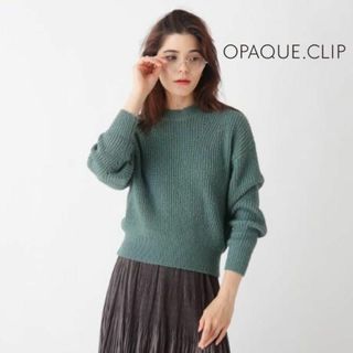 オペークドットクリップ(OPAQUE.CLIP)のOPAQUE.CLIP(オペークドットクリップ)ノットヤーン クルーネックニット(ニット/セーター)