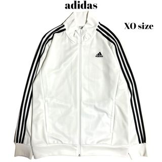 アディダス(adidas)のadidas トラックジャケット ワンポイント ホワイト×ブラック(ジャージ)