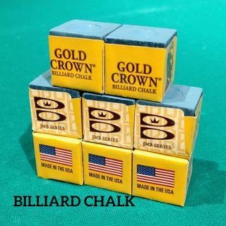 【 送料無料・新品 】BILLIARD CHALK  (GOLD CROWN)(ビリヤード)