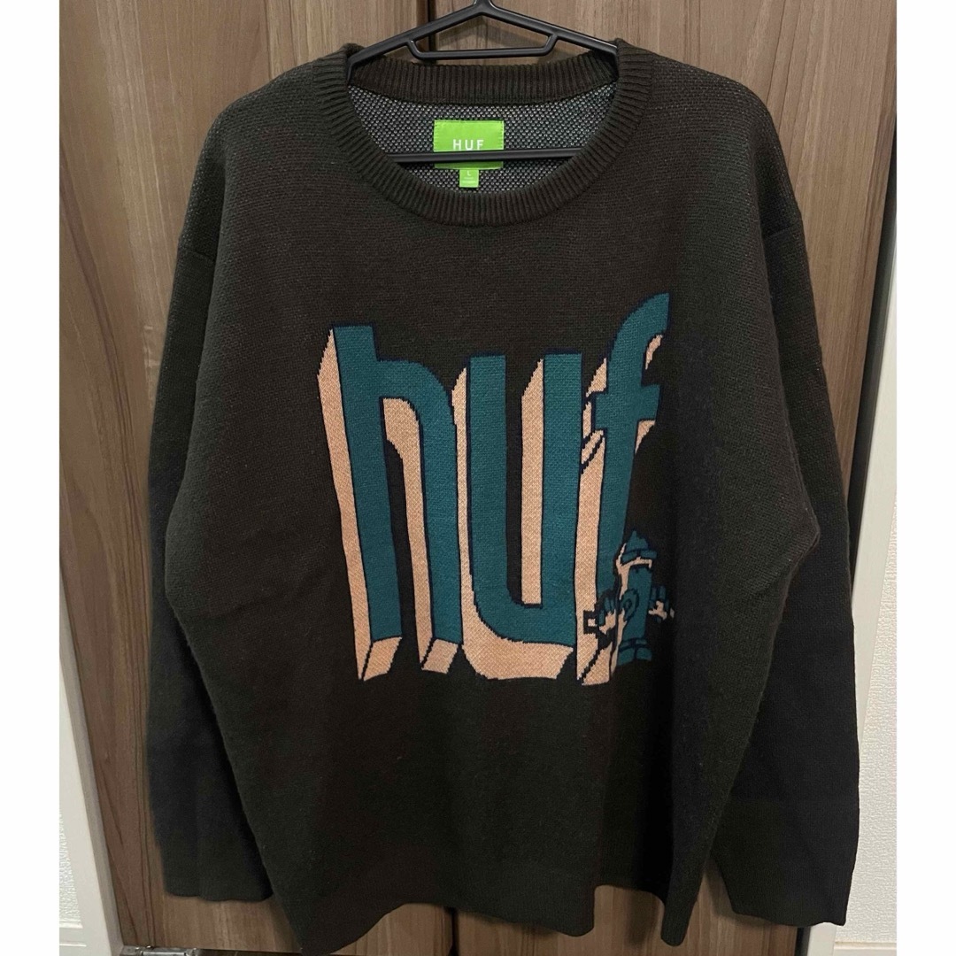 HUF(ハフ)のHUF ハフ　BOOKEND CREW SWEATER ニット セーター L レディースのトップス(ニット/セーター)の商品写真