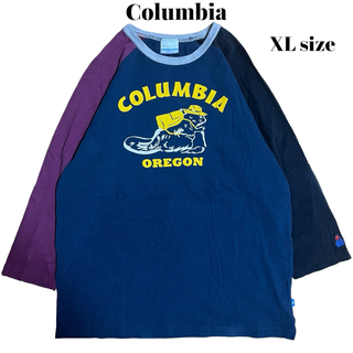 コロンビア(Columbia)のColumbia ラグランTシャツ 七分丈 袖マルチ切り替え OREGON(Tシャツ/カットソー(七分/長袖))