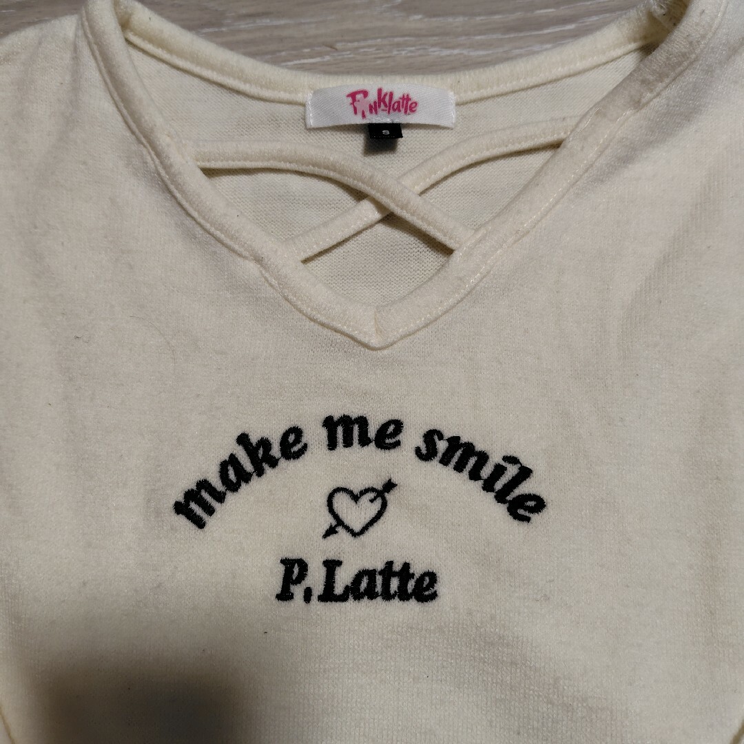 PINK-latte(ピンクラテ)のピンクラテ　ニット　カットソー　160 キッズ/ベビー/マタニティのキッズ服女の子用(90cm~)(ニット)の商品写真