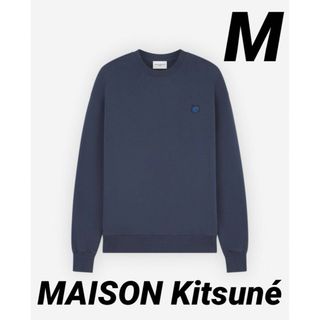 メゾンキツネ(MAISON KITSUNE')のメゾンキツネ メンズトレーナー ネイビー Mサイズ MAISON Kitsuné(スウェット)