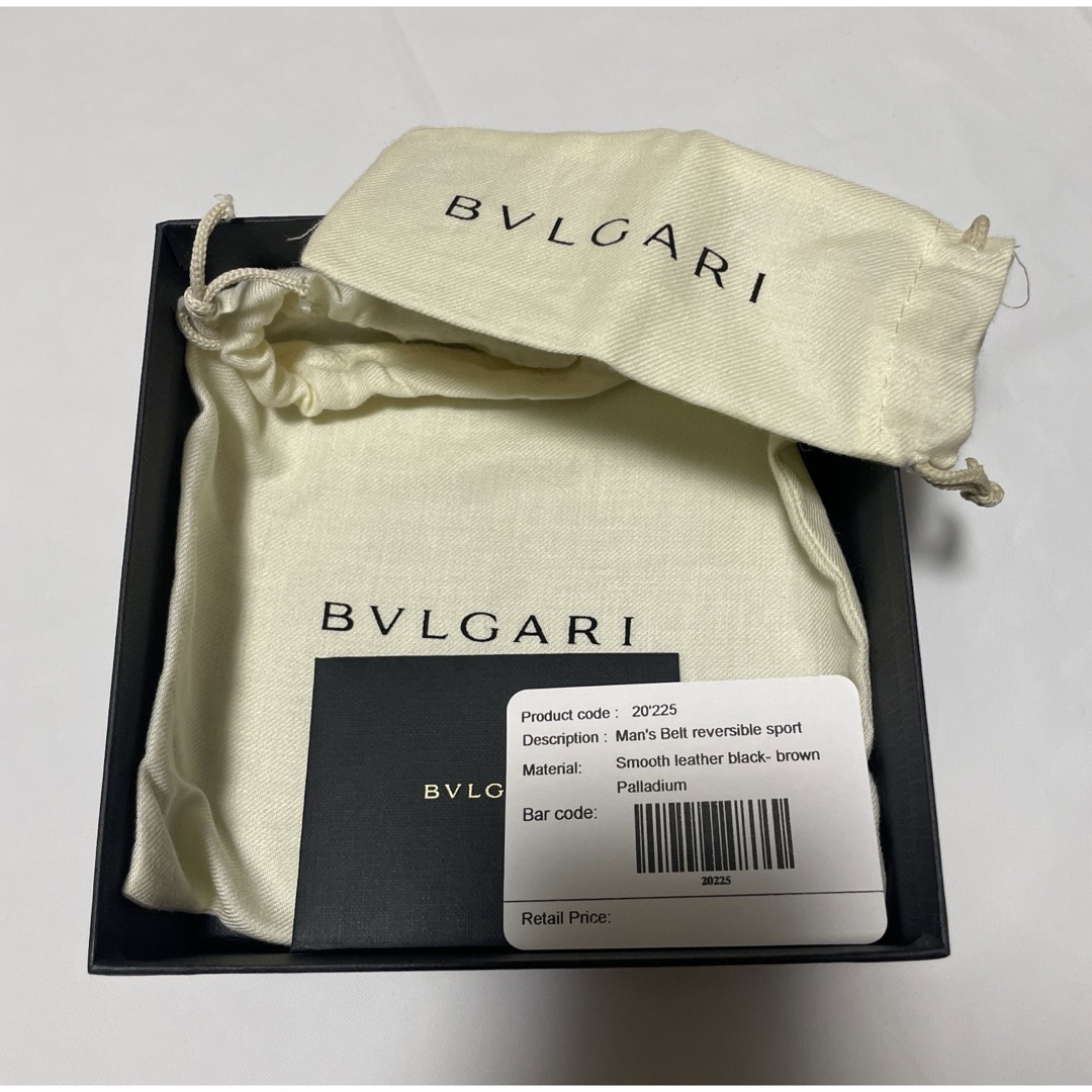 BVLGARI(ブルガリ)の新品　BVLGARI ブルガリ ベルト メンズ リバーシブル ゴールドバックル メンズのファッション小物(ベルト)の商品写真