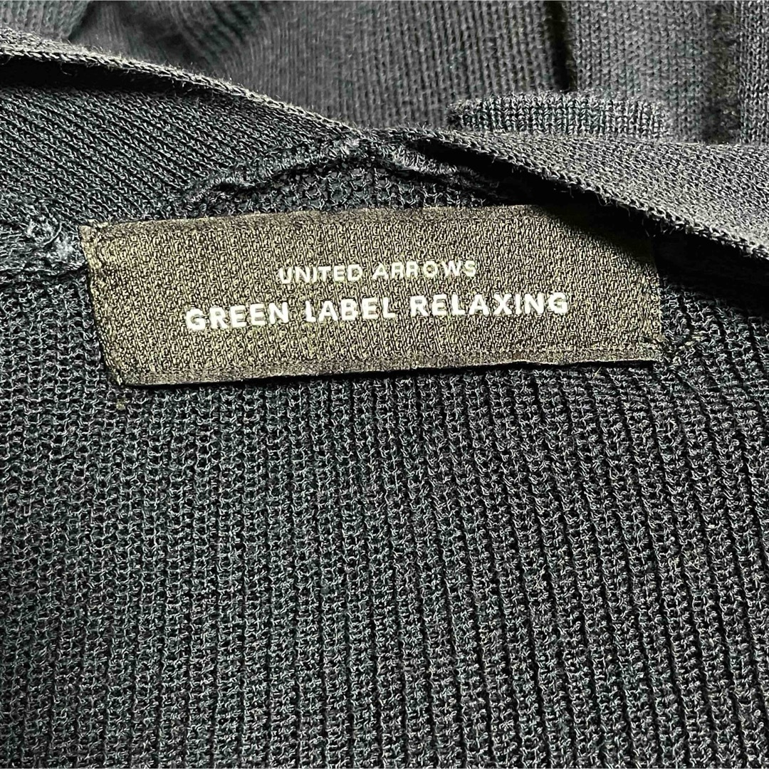 UNITED ARROWS green label relaxing(ユナイテッドアローズグリーンレーベルリラクシング)の【訳アリ特価】グリーンレーベルリラクシング ロングニットカーディガン ネイビー レディースのトップス(カーディガン)の商品写真