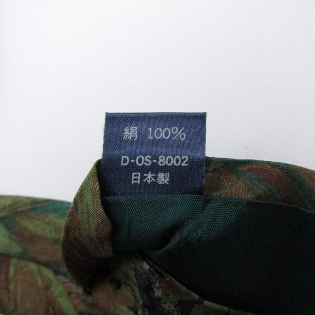 ノリコ カズキ ブランド ネクタイ 総柄 リーフ柄 シルク 日本製 メンズ ネイビー noriko kazuki メンズのファッション小物(ネクタイ)の商品写真