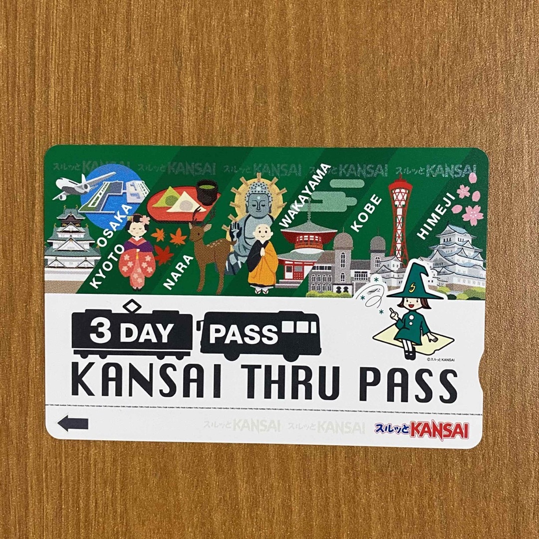 スルッとKANSAI関西 PASS 乗車券 残り3回×1枚 私鉄乗り放題 チケットの乗車券/交通券(鉄道乗車券)の商品写真