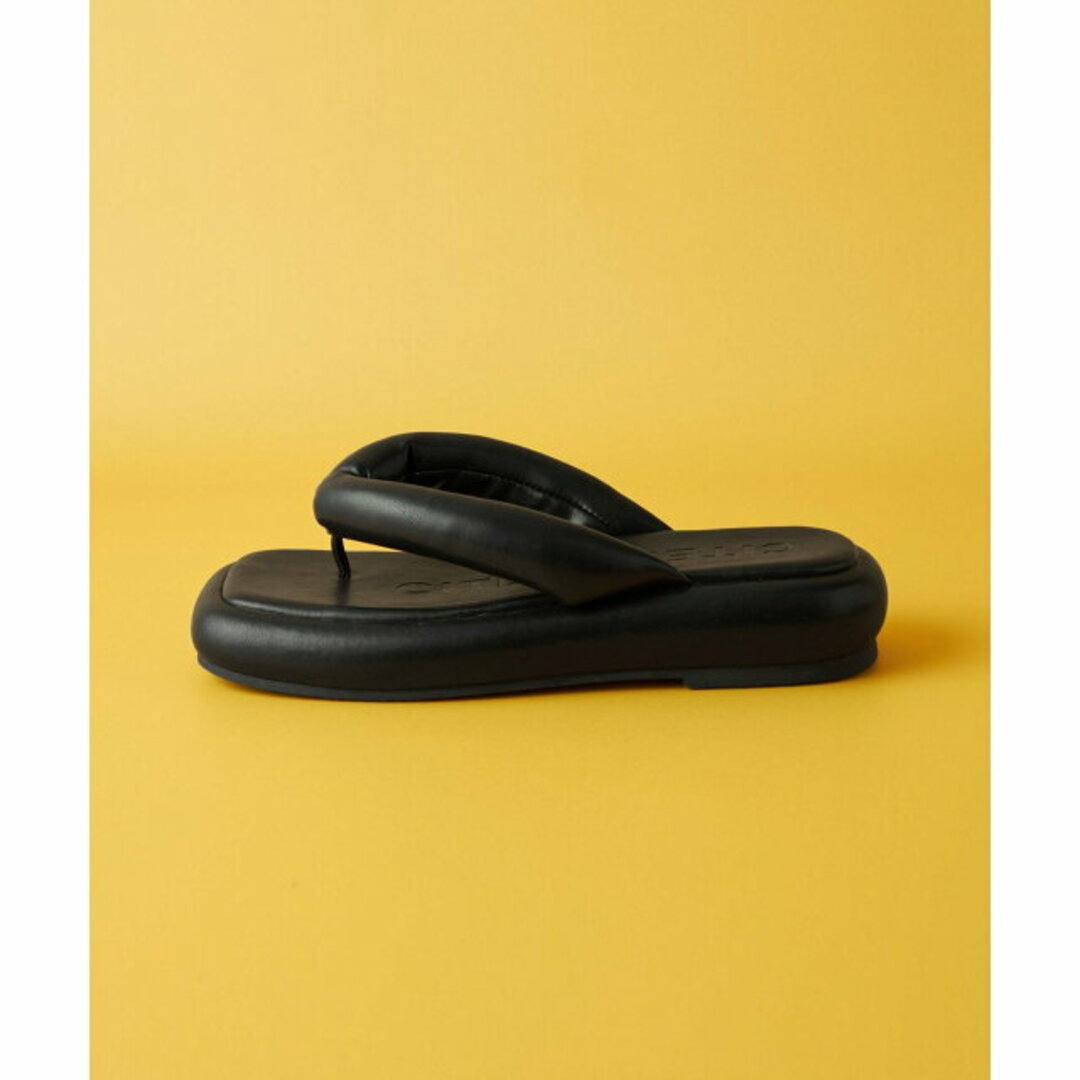 【BLACK】<CITEN>パデッド トングサンダル レディースの靴/シューズ(サンダル)の商品写真