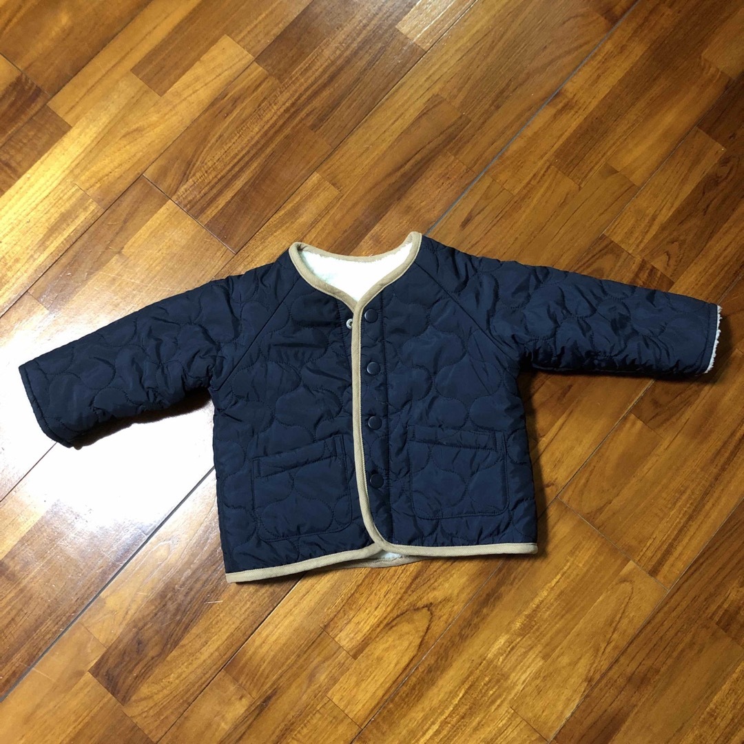 リバーシブル　ボア　ジャケット キッズ/ベビー/マタニティのベビー服(~85cm)(ジャケット/コート)の商品写真