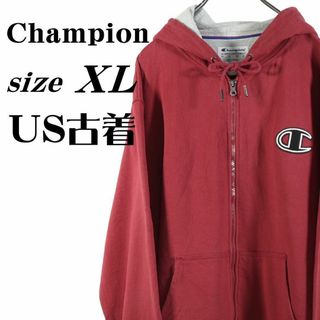 【US古着】Champion チャンピオン デカロゴ パーカー ビックシルエット(パーカー)