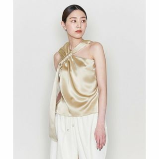 アストラット(ASTRAET)の【BEIGE】<ASTRAET>TA/PE サテン タイストラップ ブラウス(シャツ/ブラウス(長袖/七分))