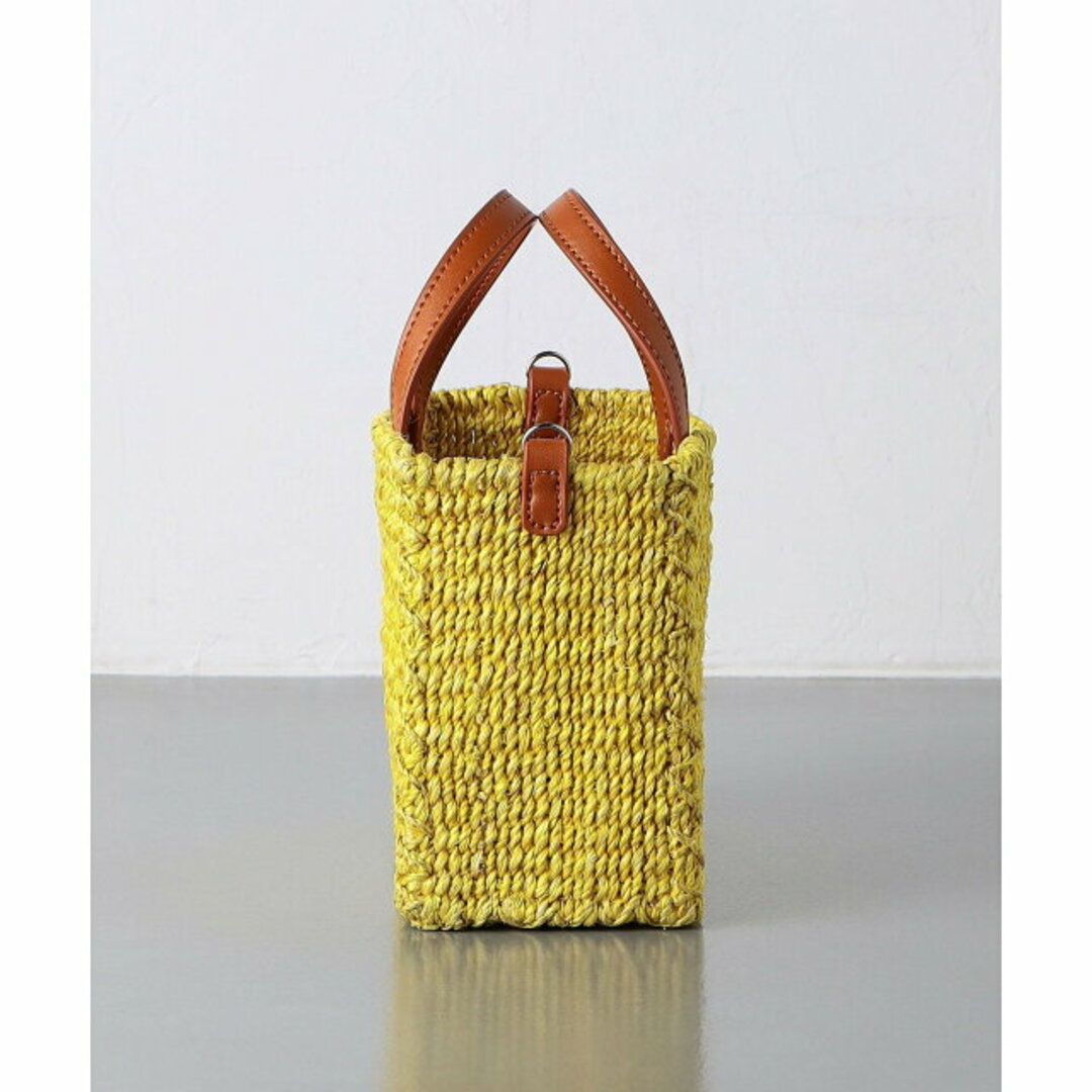 UNITED ARROWS(ユナイテッドアローズ)の【YELLOW】ABACA ミニ カゴバッグ レディースのバッグ(かごバッグ/ストローバッグ)の商品写真