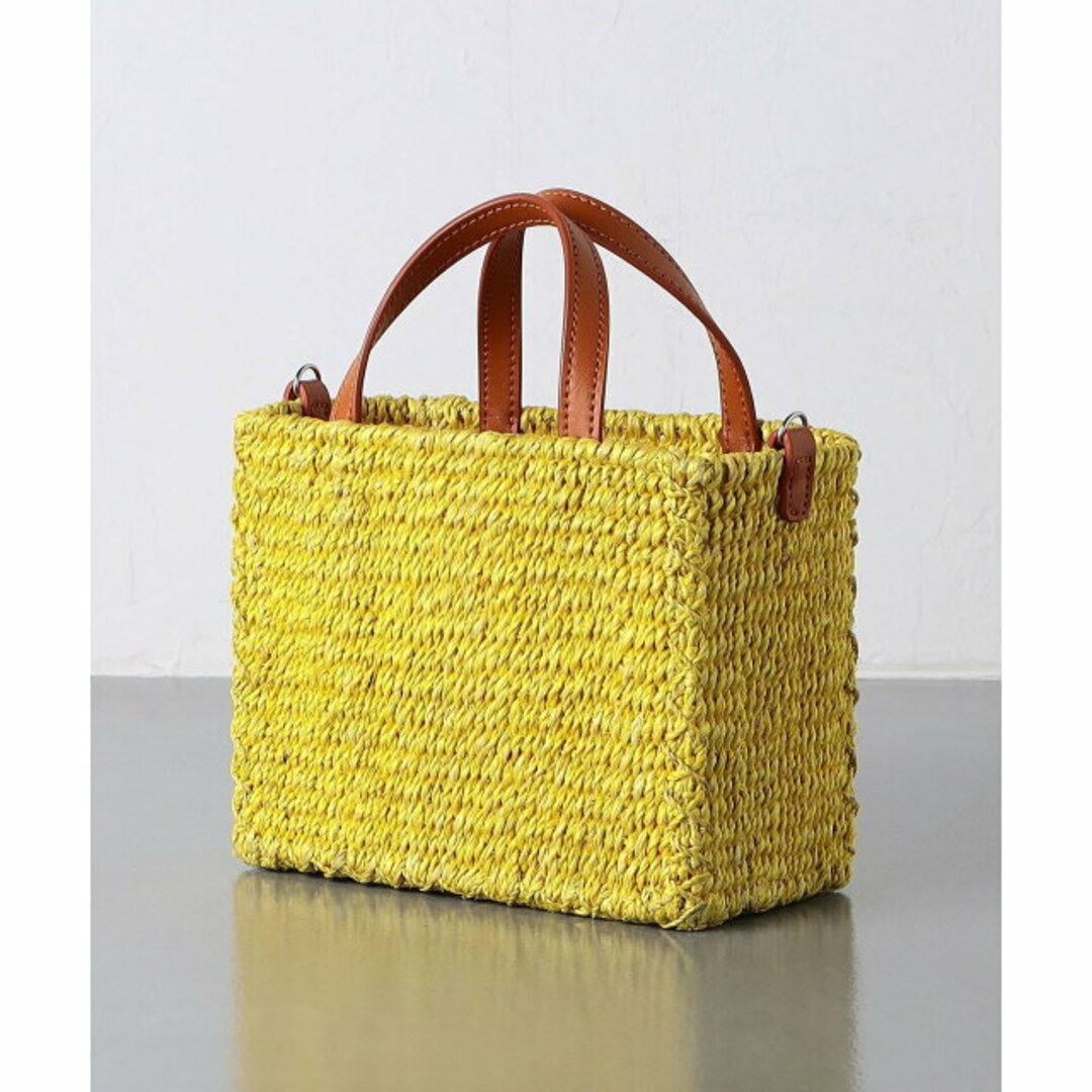 UNITED ARROWS(ユナイテッドアローズ)の【YELLOW】ABACA ミニ カゴバッグ レディースのバッグ(かごバッグ/ストローバッグ)の商品写真