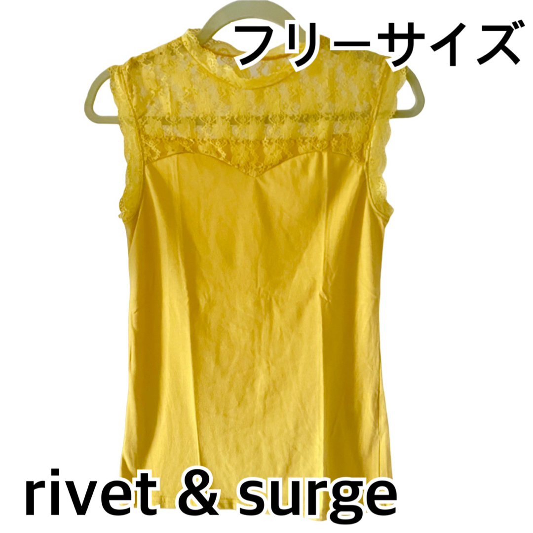 rivet & surge(リベットアンドサージ)のrivet & surge 袖なし　タンクトップ　レディース レディースのトップス(タンクトップ)の商品写真