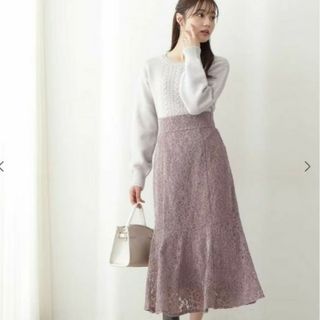 PROPORTION BODY DRESSING - ウーリッシュフラノバックレース