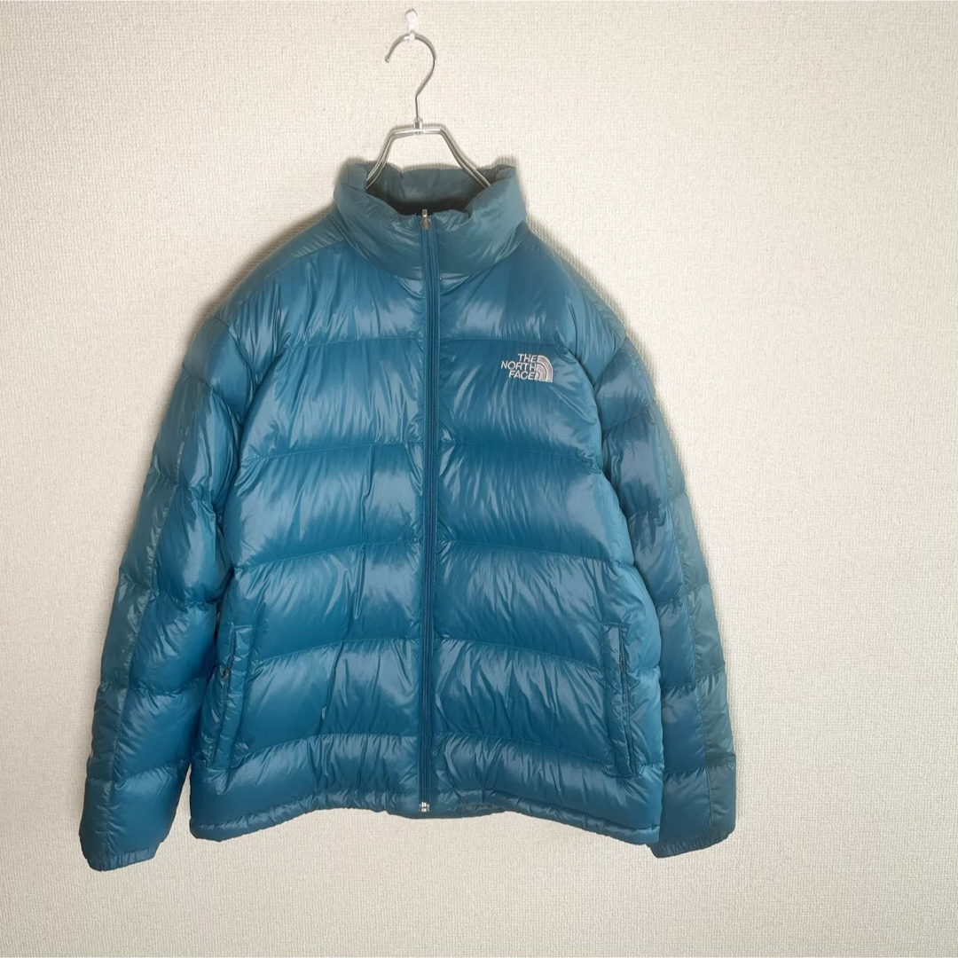 THE NORTH FACE(ザノースフェイス)のノースフェイス　ダウンジャケット　くすみブルー　700フィル　メンズXL メンズのジャケット/アウター(ダウンジャケット)の商品写真