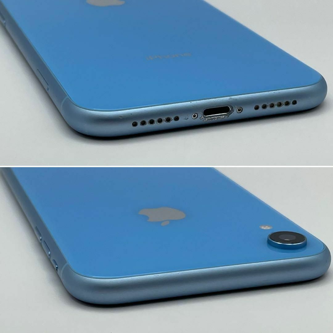 電池新品 iPhone XR ブルー 256GB 本体 SIMフリー 完動品 スマホ/家電/カメラのスマートフォン/携帯電話(スマートフォン本体)の商品写真