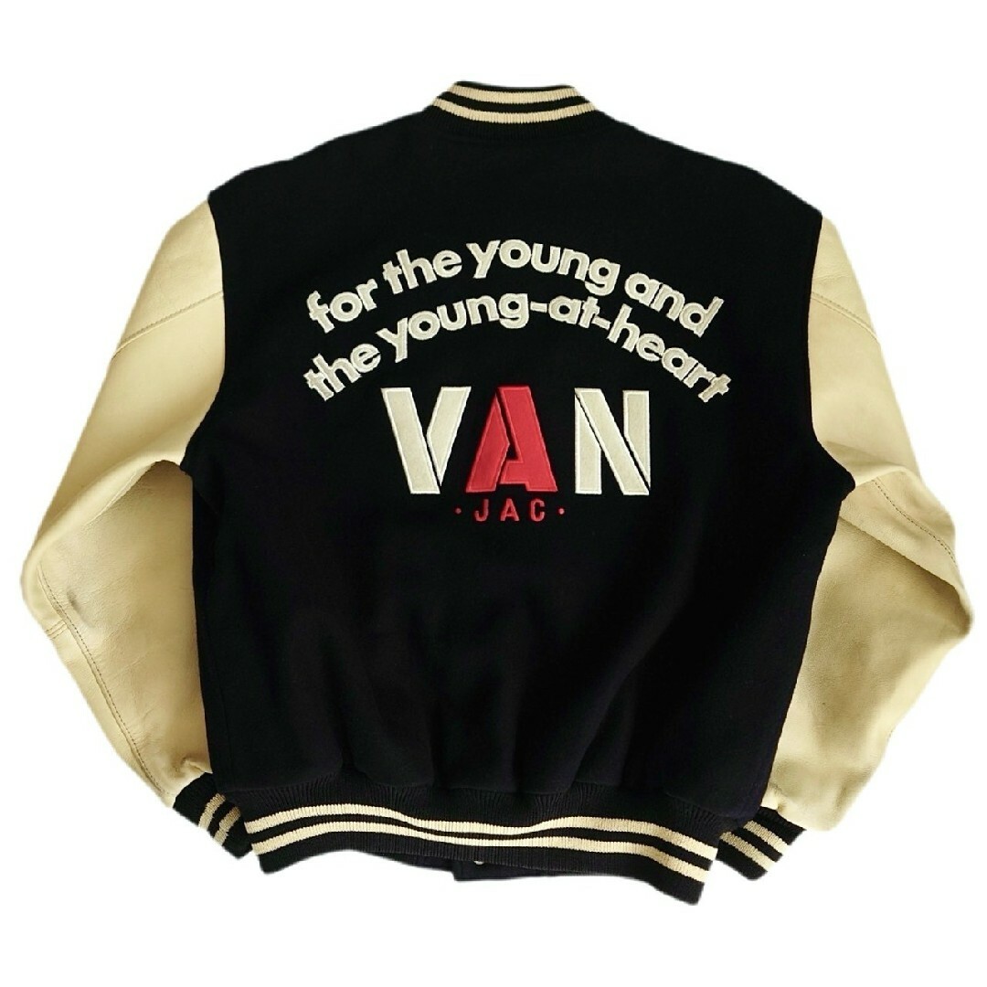 VAN Jacket - 超名作 80-90S VAN JAC 高級バックアーチロゴパッチ袖革
