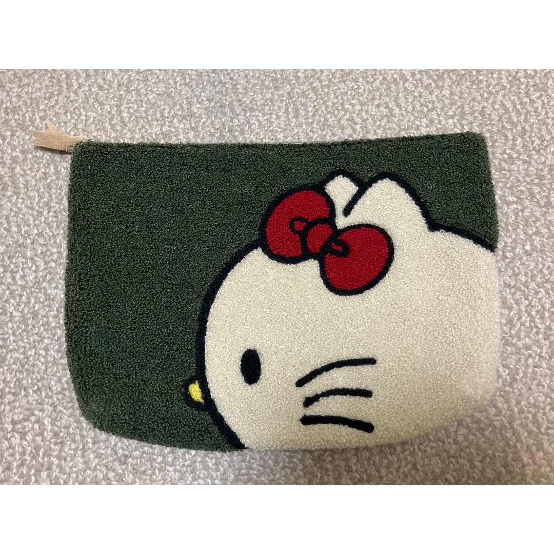 ハローキティ(ハローキティ)のキティ♡サガラ刺繍ポーチ レディースのファッション小物(ポーチ)の商品写真