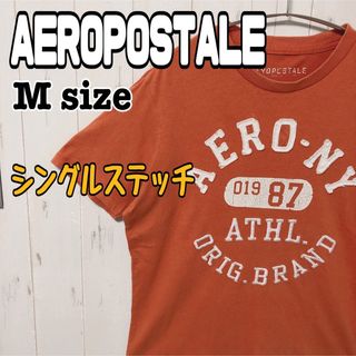 エアロポステール(AEROPOSTALE)のエアロポステール シングルステッチ ヴィンテージ Tシャツ 半袖 Mサイズ 古着(Tシャツ/カットソー(半袖/袖なし))