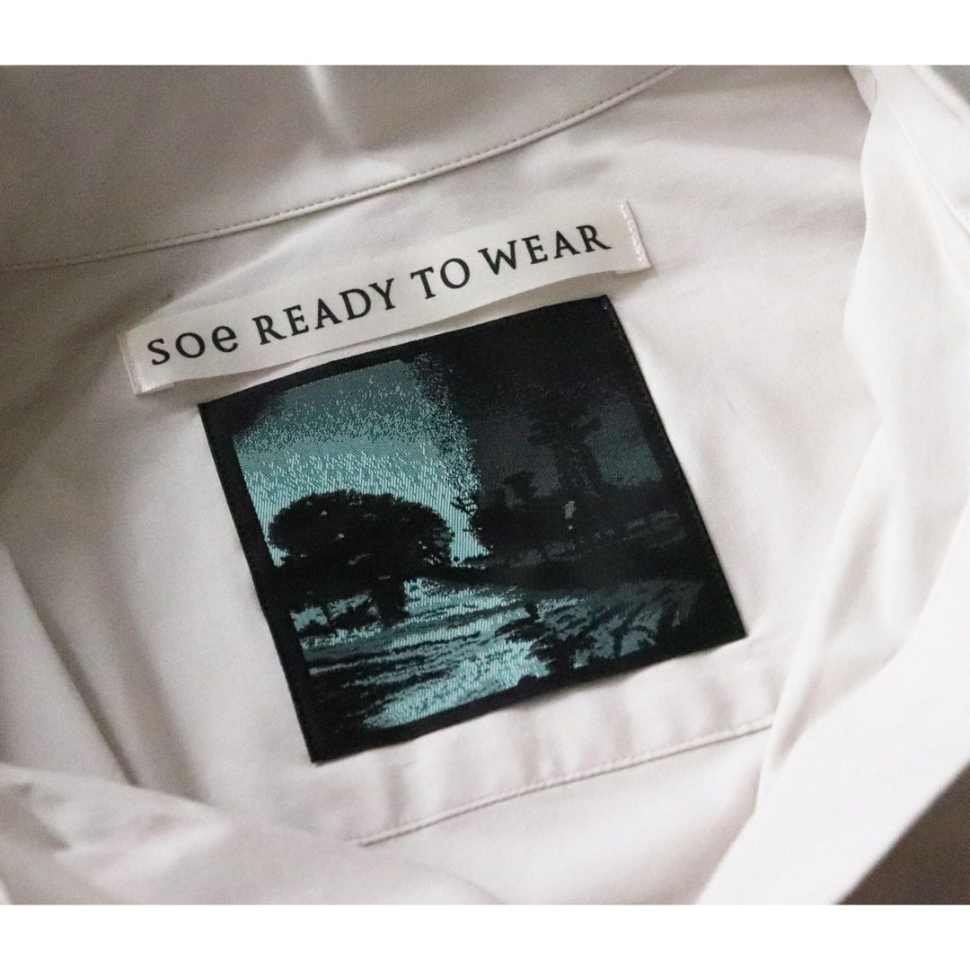 SOE(ソーイ)の《soe》新品 上質エジプト綿使用 ストレッチ ロングシャツ シャツコート 1 メンズのトップス(シャツ)の商品写真