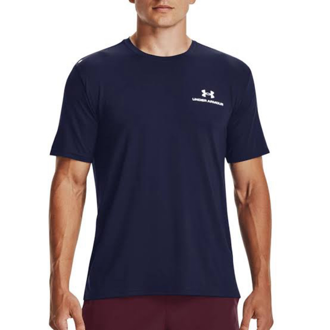 UNDER ARMOUR(アンダーアーマー)のアンダーアーマー Tシャツ ラッシュ ショートスリーブ ネイビー　Lサイズ メンズのトップス(Tシャツ/カットソー(半袖/袖なし))の商品写真