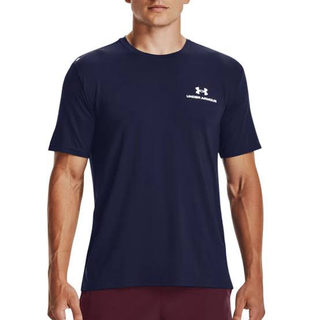 アンダーアーマー(UNDER ARMOUR)のアンダーアーマー Tシャツ ラッシュ ショートスリーブ ネイビー　Lサイズ(Tシャツ/カットソー(半袖/袖なし))