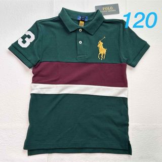 ポロラルフローレン(POLO RALPH LAUREN)の新作◇ラルフローレン ビッグポニー半袖ポロシャツ グリーン 6/120(Tシャツ/カットソー)