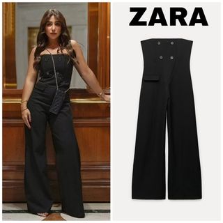 ZARA　ZW コレクション ストラップレス ジャンプスーツ　Sサイズ