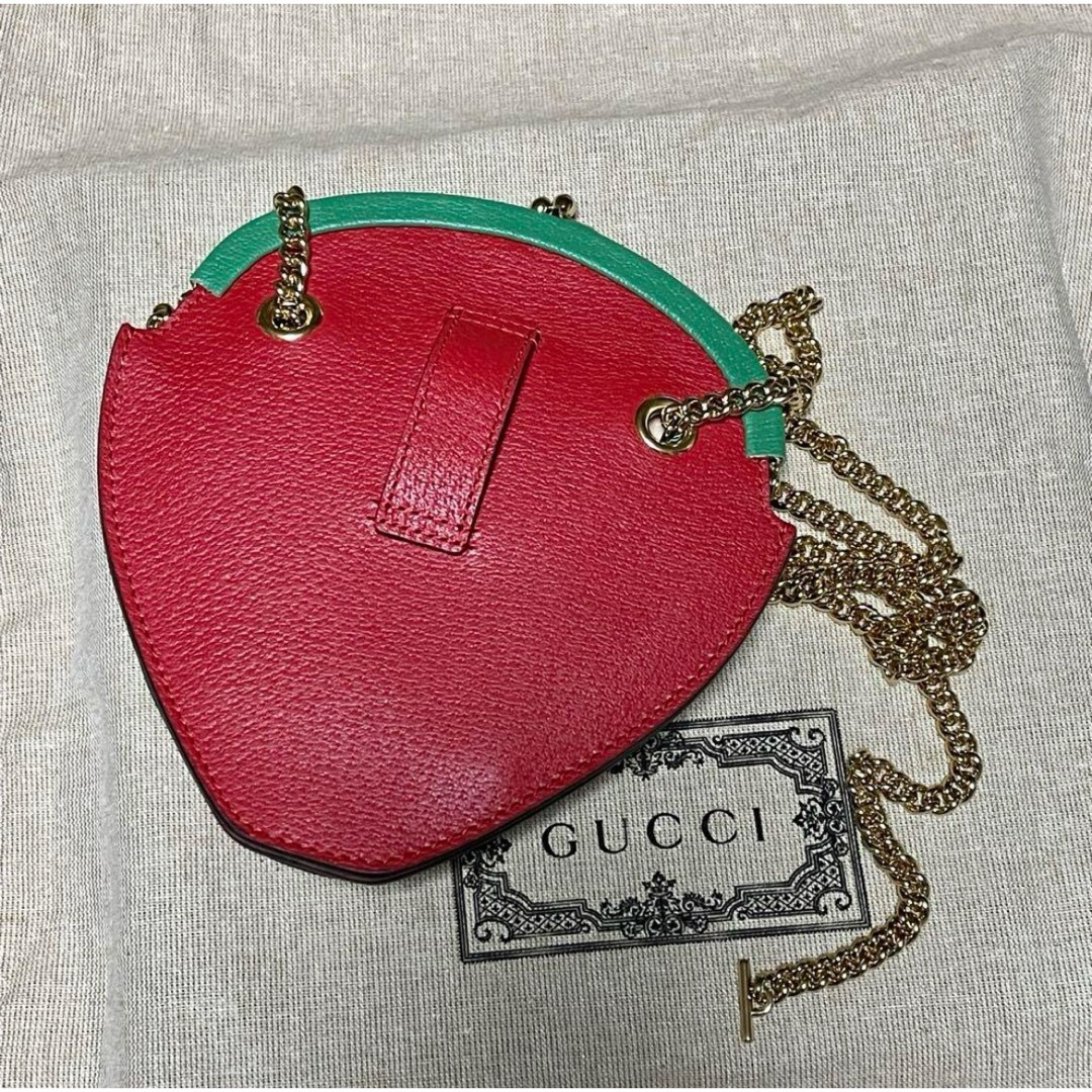 GUCCI - 新品 GUCCI いちご ストロベリー バッグ がま口 グッチ GUCCI - 新品 GUCCI いちご ストロベリー バッグ がま口 グッチ