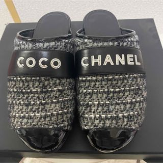 シャネル(CHANEL)のシャネル  CHANEL  ツィード  スリッポン  サンダル  靴(スリッポン/モカシン)