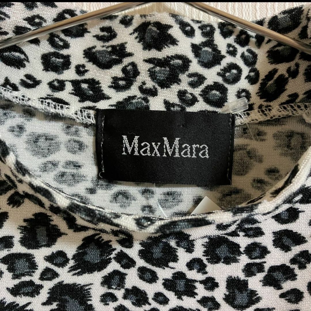 Max Mara(マックスマーラ)のMAX MARA マックスマーラ Tシャツ 半袖トップス ヒョウ柄【CT50】 レディースのトップス(Tシャツ(半袖/袖なし))の商品写真