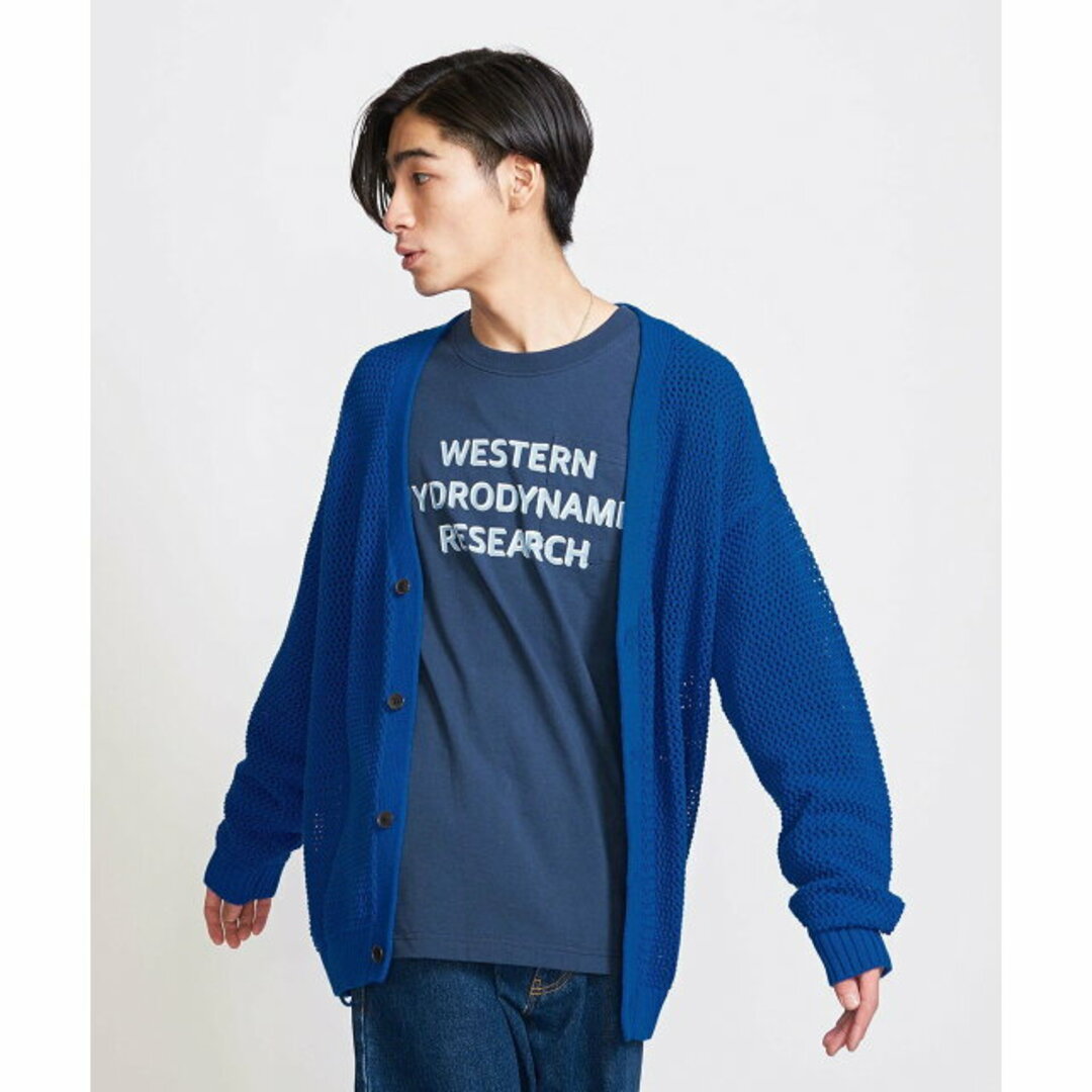 BEAUTY&YOUTH UNITED ARROWS(ビューティアンドユースユナイテッドアローズ)の【COBALT】【M】<info. BEAUTY&YOUTH> バルーンシルエット メッシュ カーディガン メンズのトップス(カーディガン)の商品写真