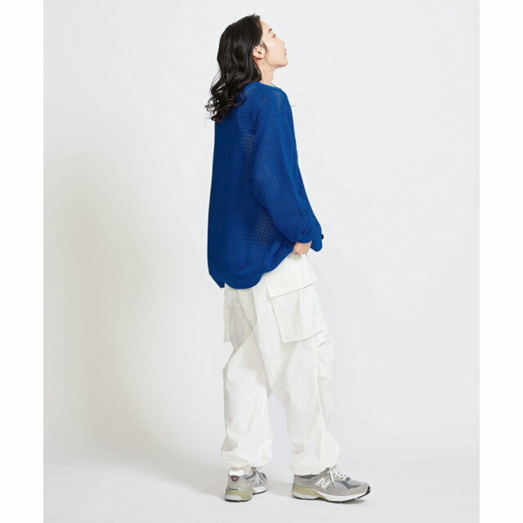 BEAUTY&YOUTH UNITED ARROWS(ビューティアンドユースユナイテッドアローズ)の【COBALT】<info. BEAUTY&YOUTH> バルーンシルエット メッシュ カーディガン メンズのトップス(カーディガン)の商品写真