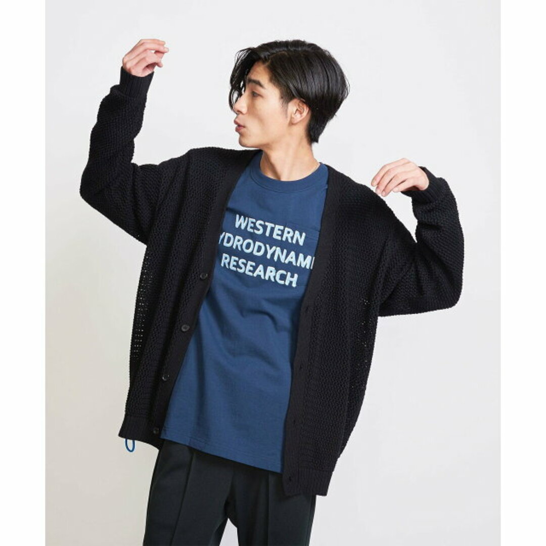 BEAUTY&YOUTH UNITED ARROWS(ビューティアンドユースユナイテッドアローズ)の【BLACK】<info. BEAUTY&YOUTH> バルーンシルエット メッシュ カーディガン メンズのトップス(カーディガン)の商品写真