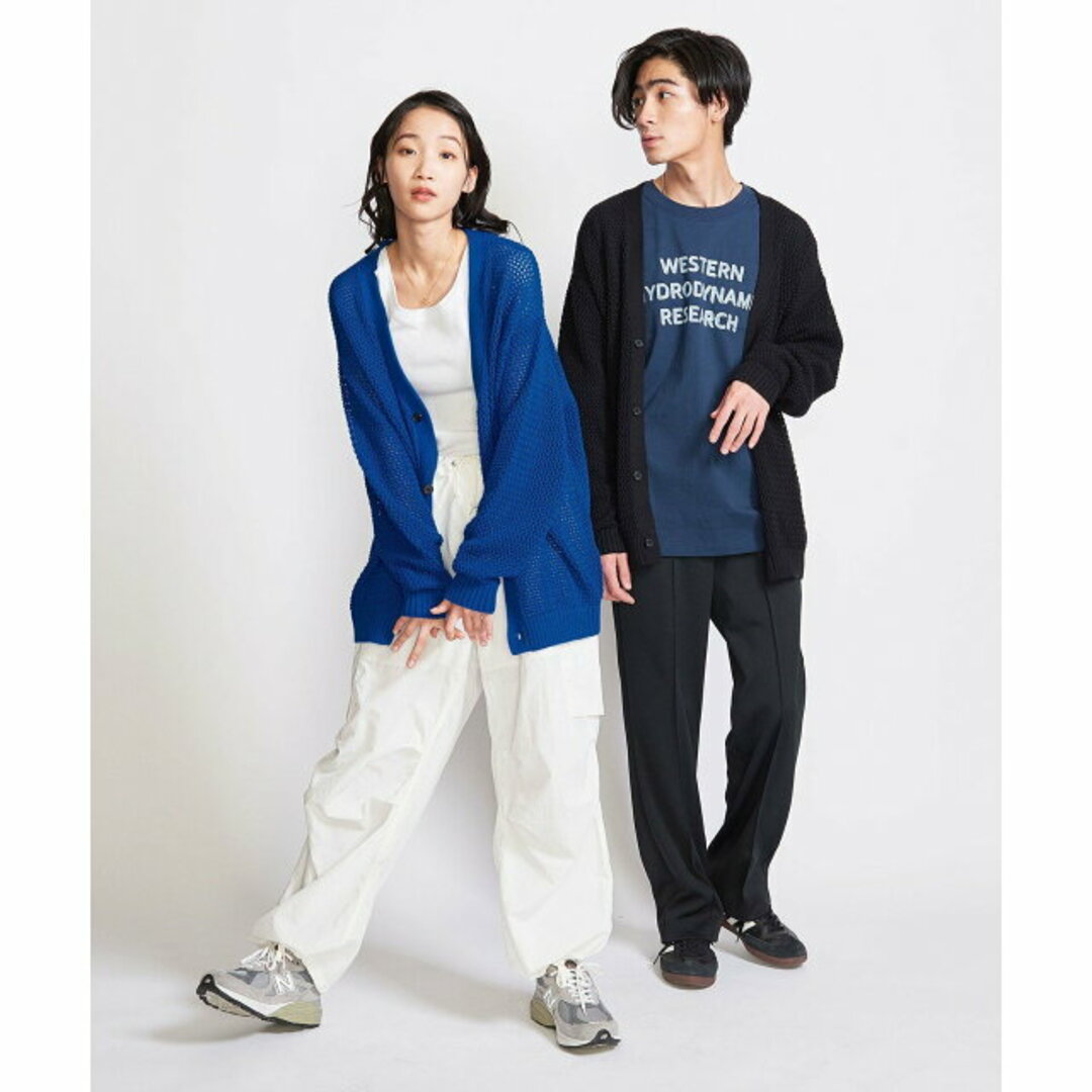 BEAUTY&YOUTH UNITED ARROWS(ビューティアンドユースユナイテッドアローズ)の【BLACK】<info. BEAUTY&YOUTH> バルーンシルエット メッシュ カーディガン メンズのトップス(カーディガン)の商品写真