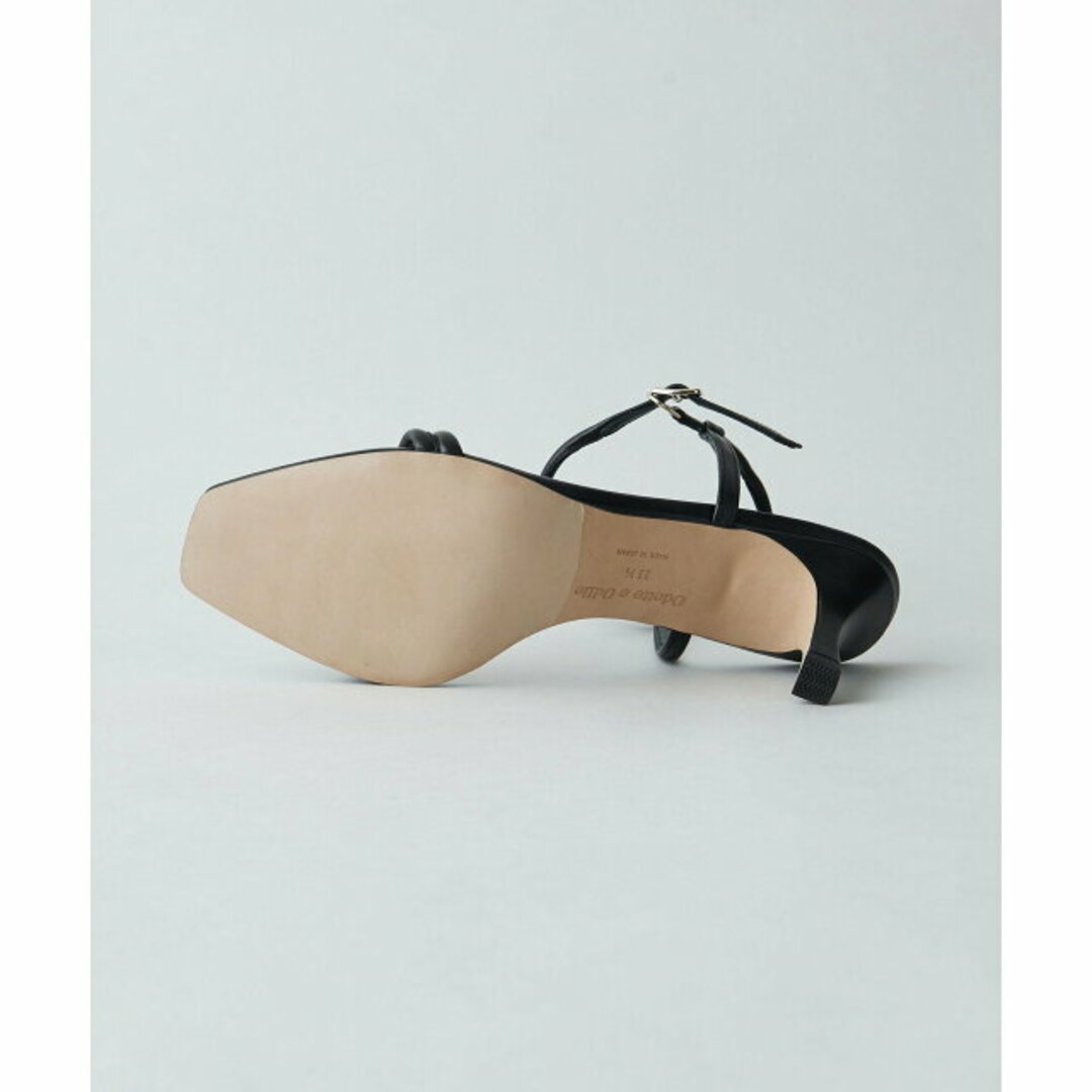 Odette e Odile(オデットエオディール)の【BLACK】【25cm】チューブダブルベルト サンダル70↓↑ レディースの靴/シューズ(サンダル)の商品写真