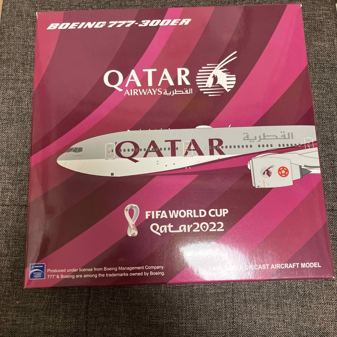 レア カタール航空 Qatar Boeing777-300ER ワールドカップ エンタメ/ホビーのテーブルゲーム/ホビー(航空機)の商品写真