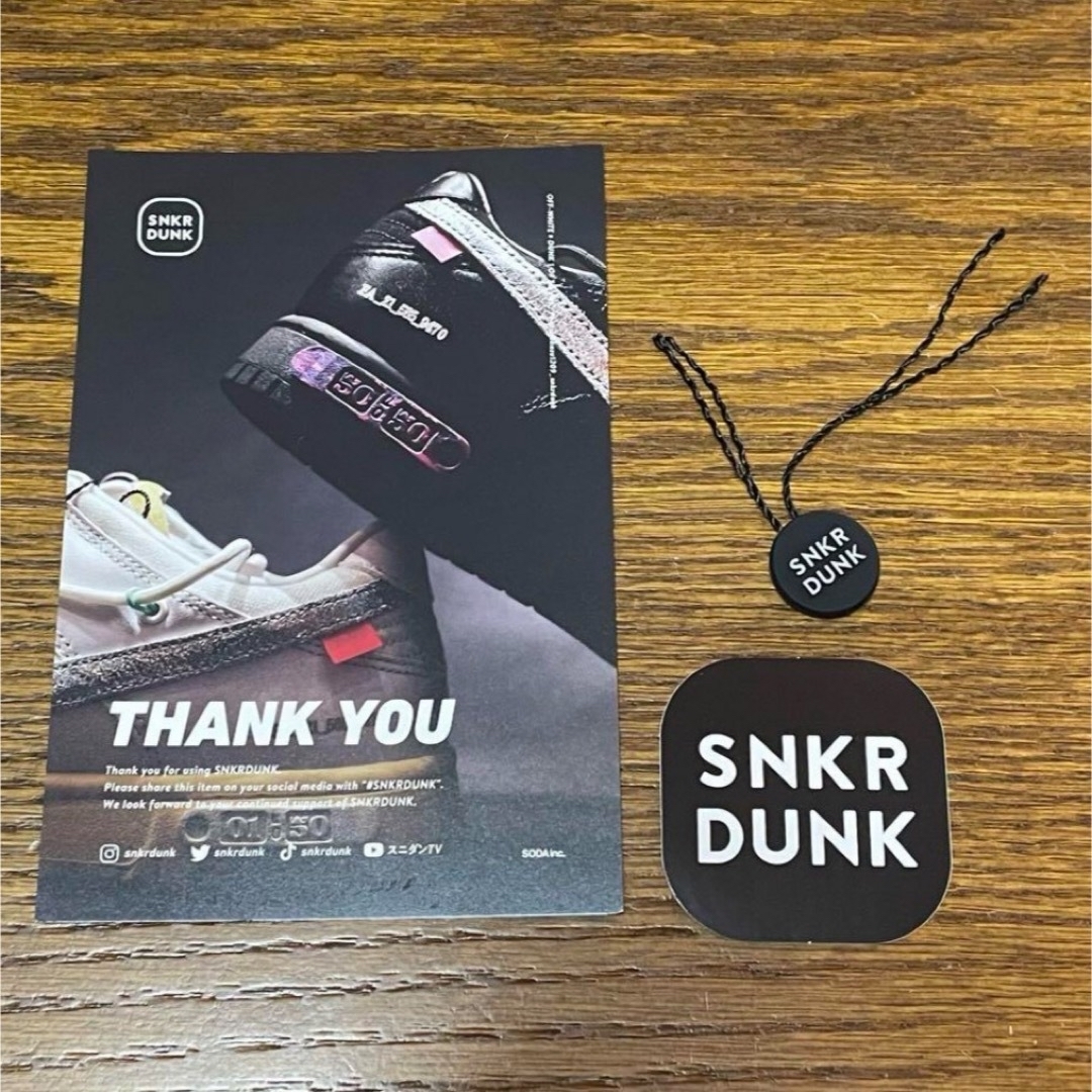SNKRDUNK スニーカーダンク　タグ　カード ステッカー　3点セット | フリマアプリ ラクマ