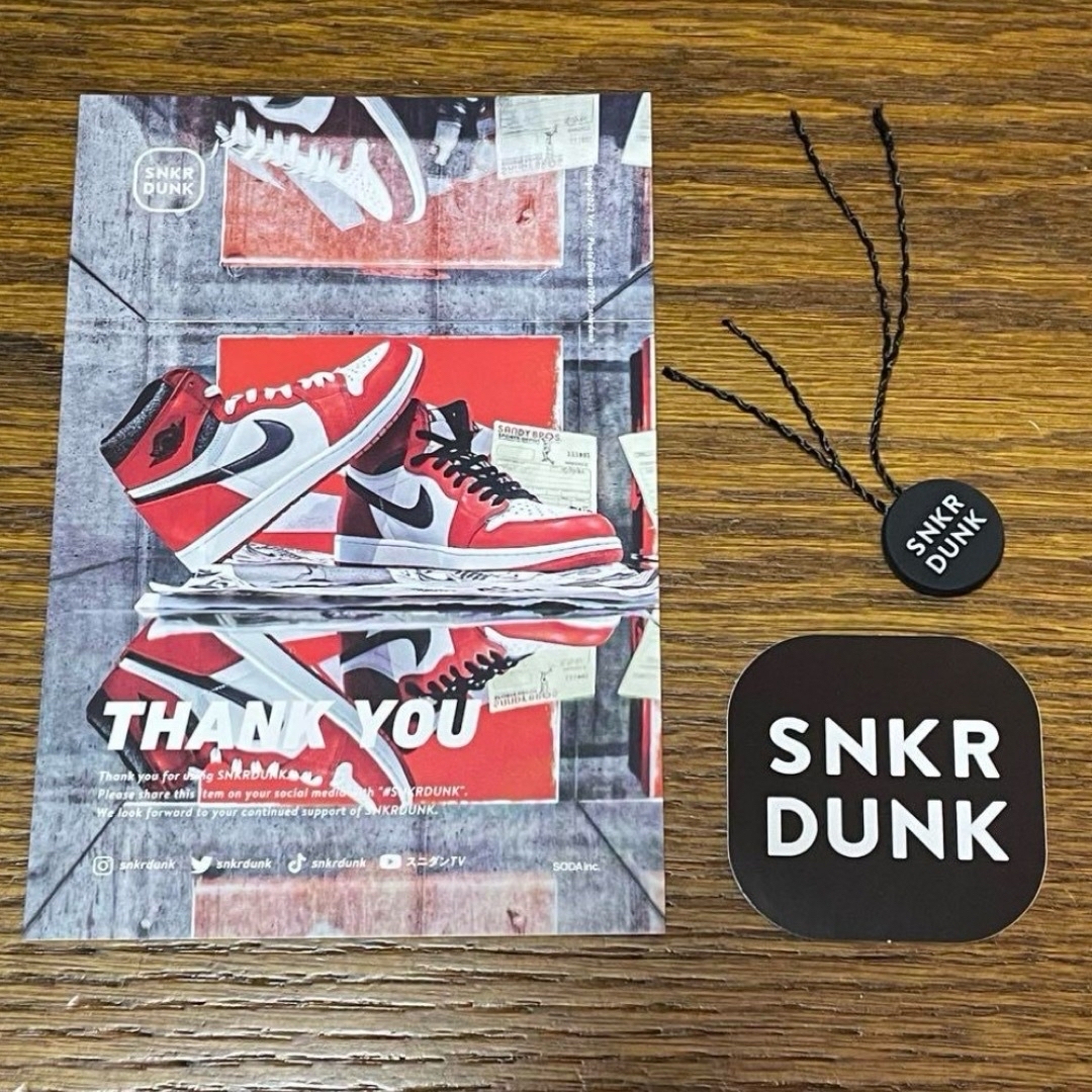 SNKRDUNK スニーカーダンク タグ カード ステッカー 3点セットの通販