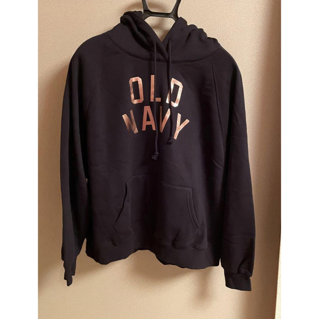 Old Navy(オールドネイビー)の【新品】　レディース　パーカー　Lサイズ　OLDNAVY オールドネイビー　黒 レディースのトップス(パーカー)の商品写真