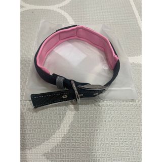 SALE ペット用　首輪　小型犬猫Mサイズ防水防塵かわいい　ピンク　ペット用品(リード/首輪)